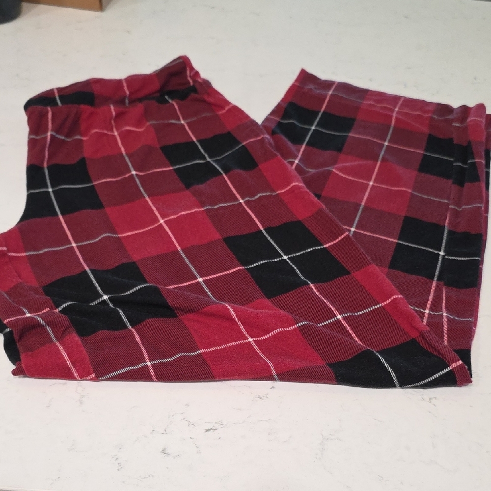Soma Red and Black Checkered Pajama Pants